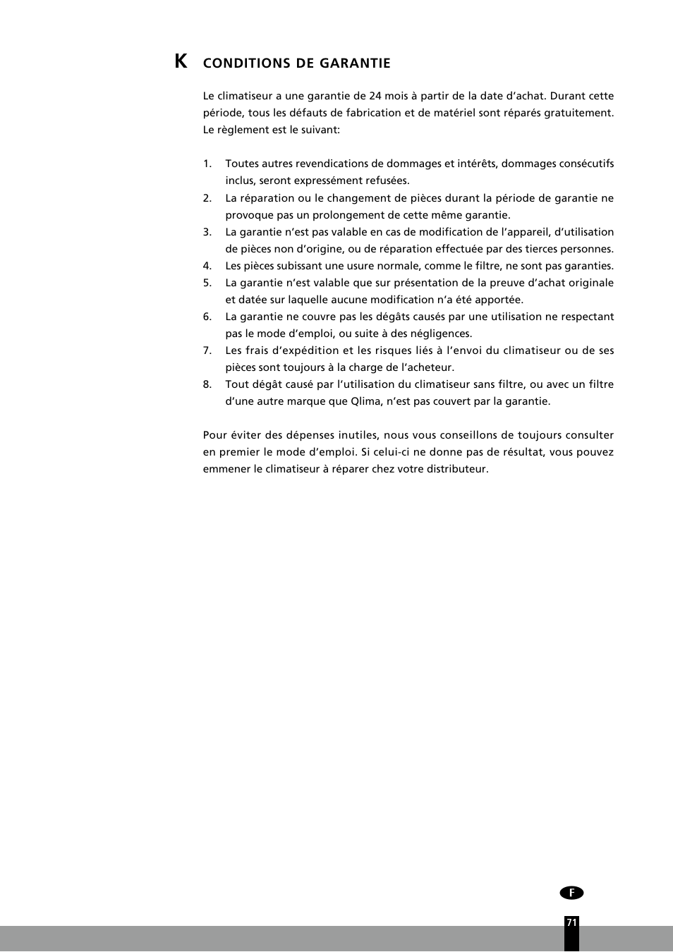 Qlima P126 User Manual | Page 71 / 104