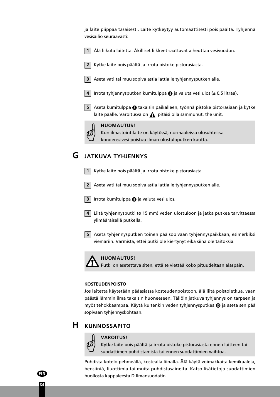 Qlima P126 User Manual | Page 84 / 104