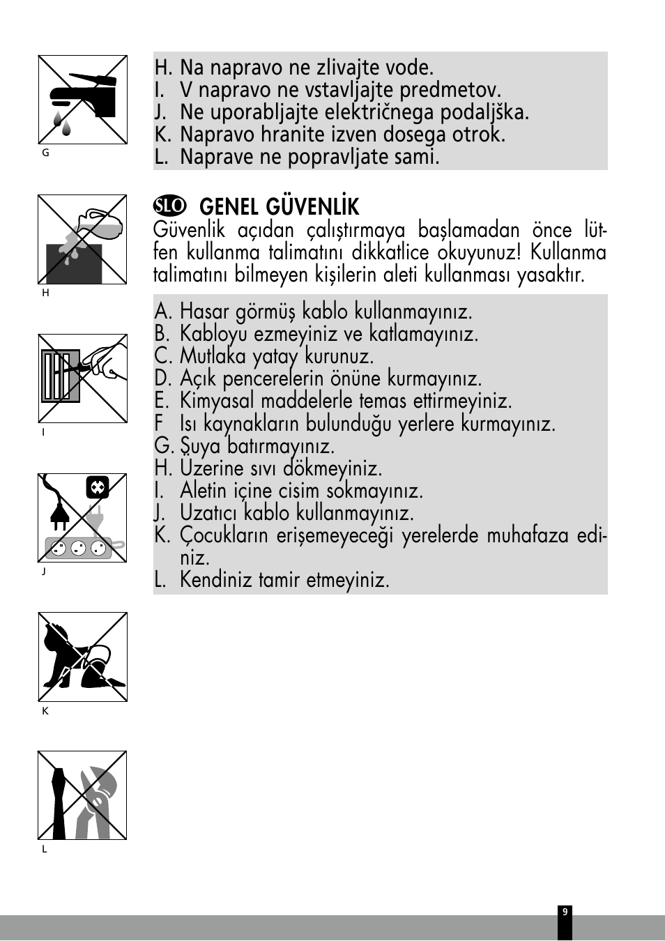 Qlima P126 User Manual | Page 9 / 104