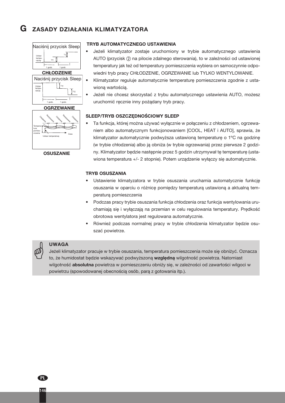 Zasady działania klimatyzatora | Qlima SC3331 in User Manual | Page 146 / 176