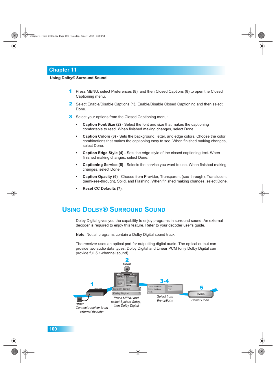 Sing, Olby, Urround | Ound | Dish Network 942 User Manual | Page 107 / 162