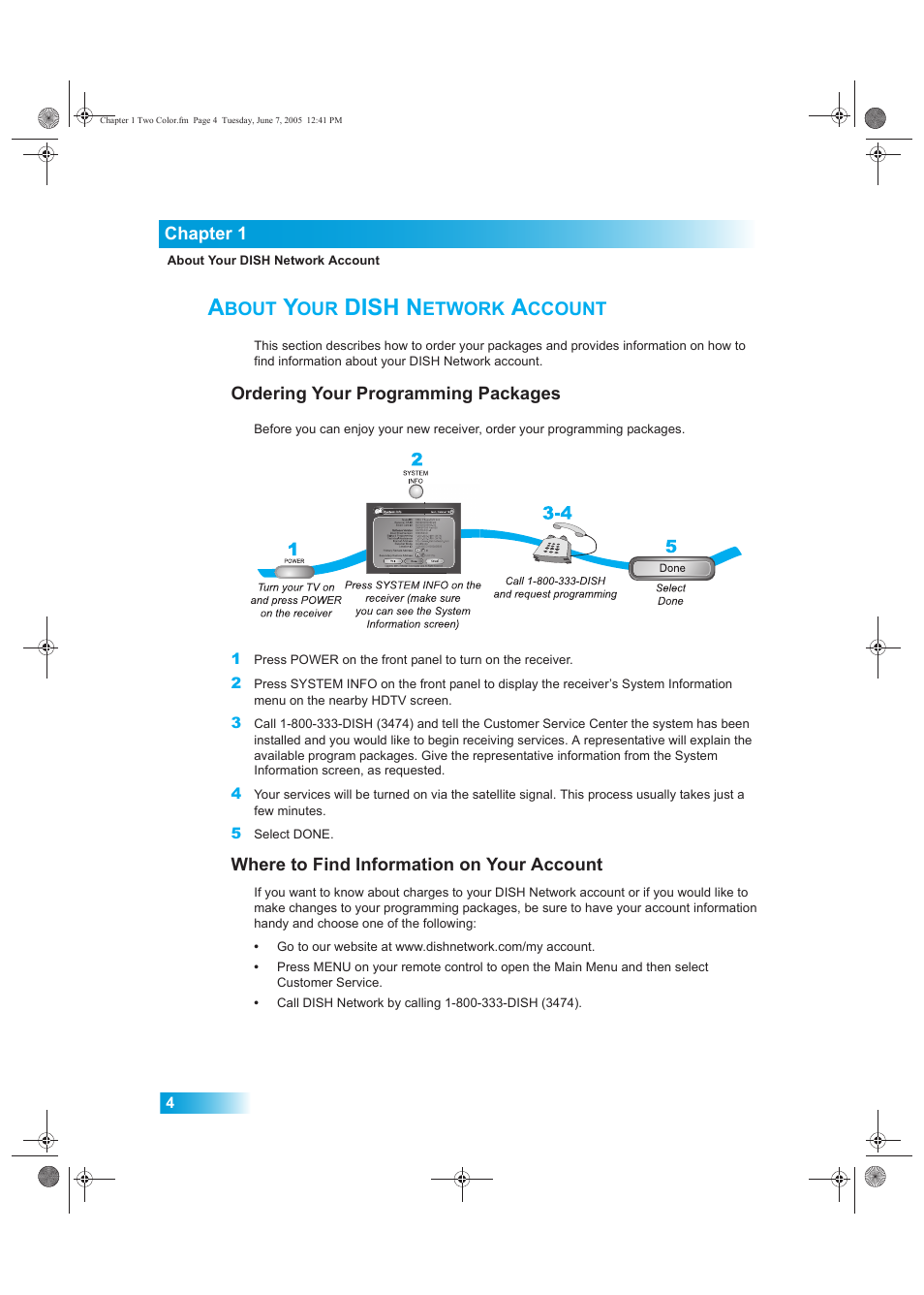 Bout, Dish n, Etwork | Ccount | Dish Network 942 User Manual | Page 11 / 162