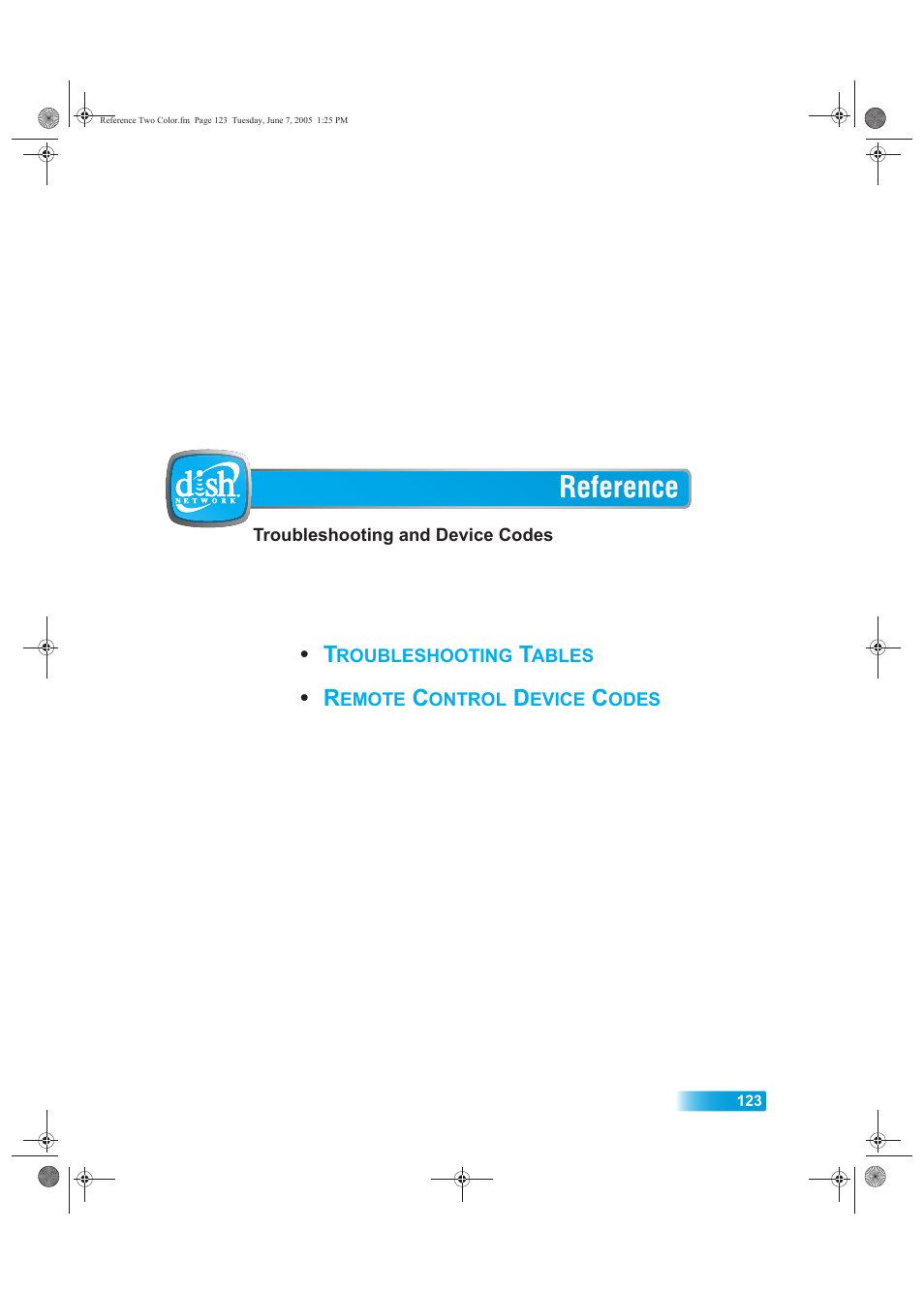 Reference | Dish Network 942 User Manual | Page 130 / 162