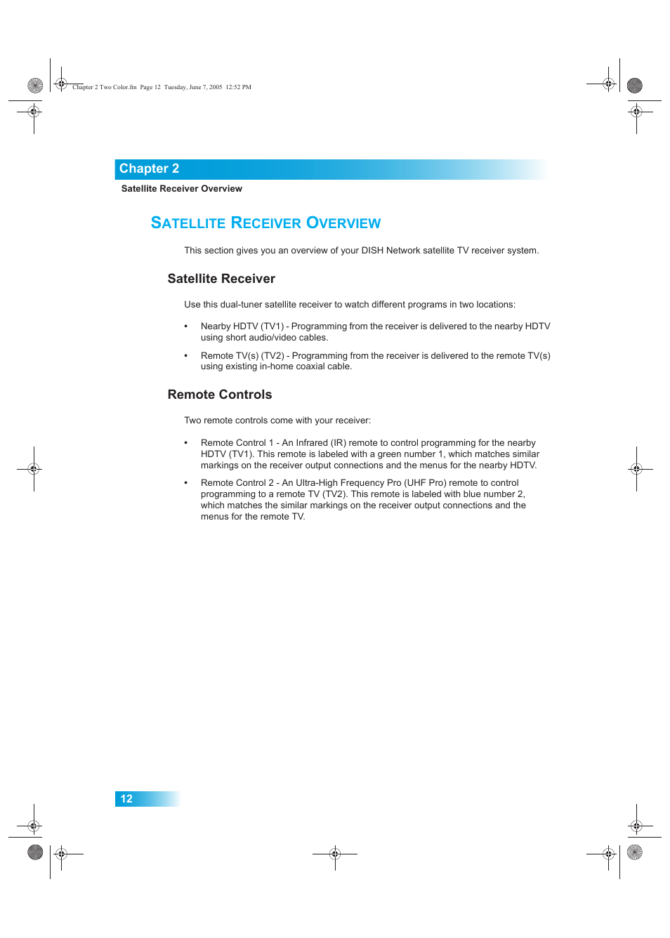 Atellite, Eceiver, Verview | Dish Network 942 User Manual | Page 19 / 162