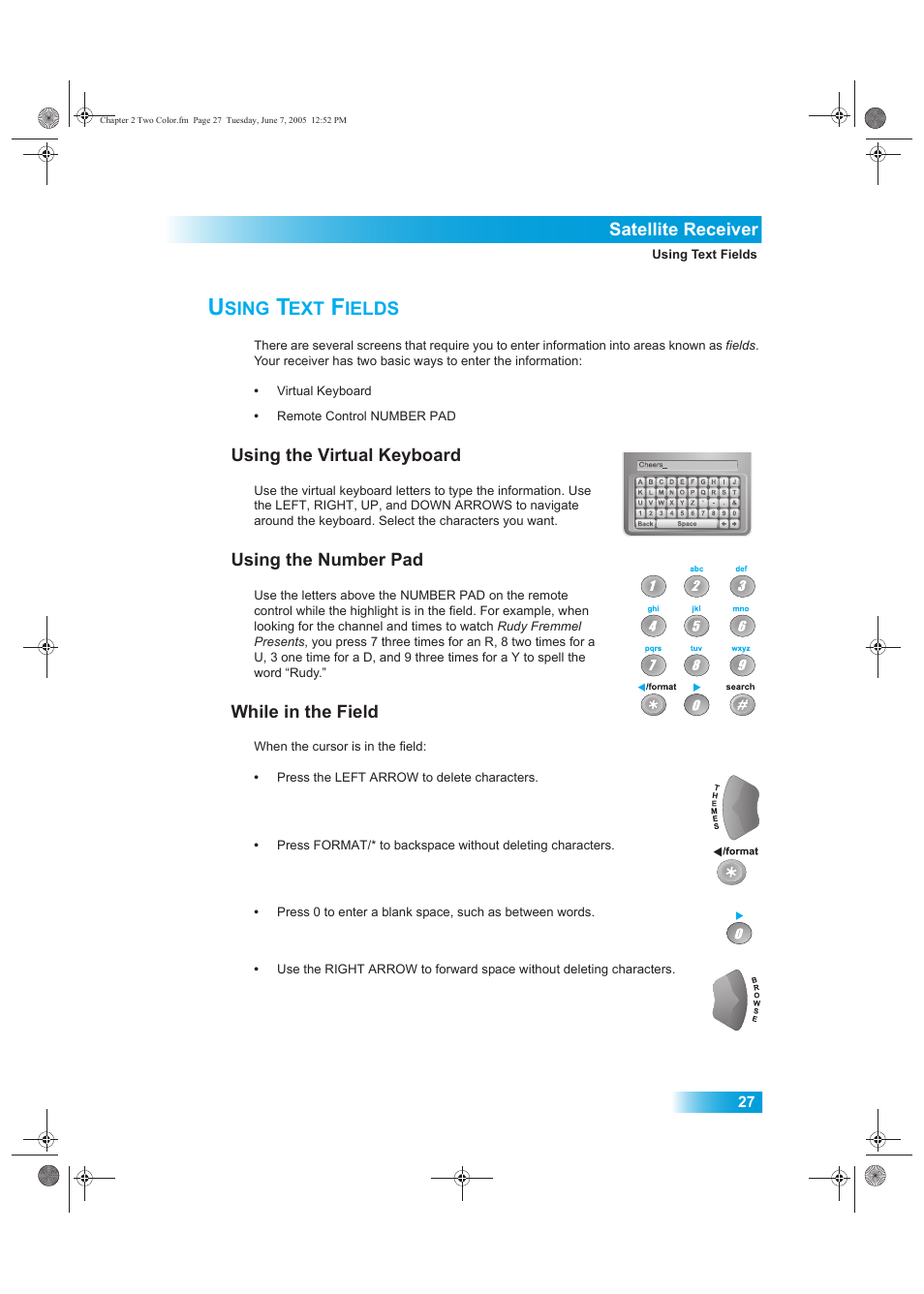 Sing, Ields | Dish Network 942 User Manual | Page 34 / 162