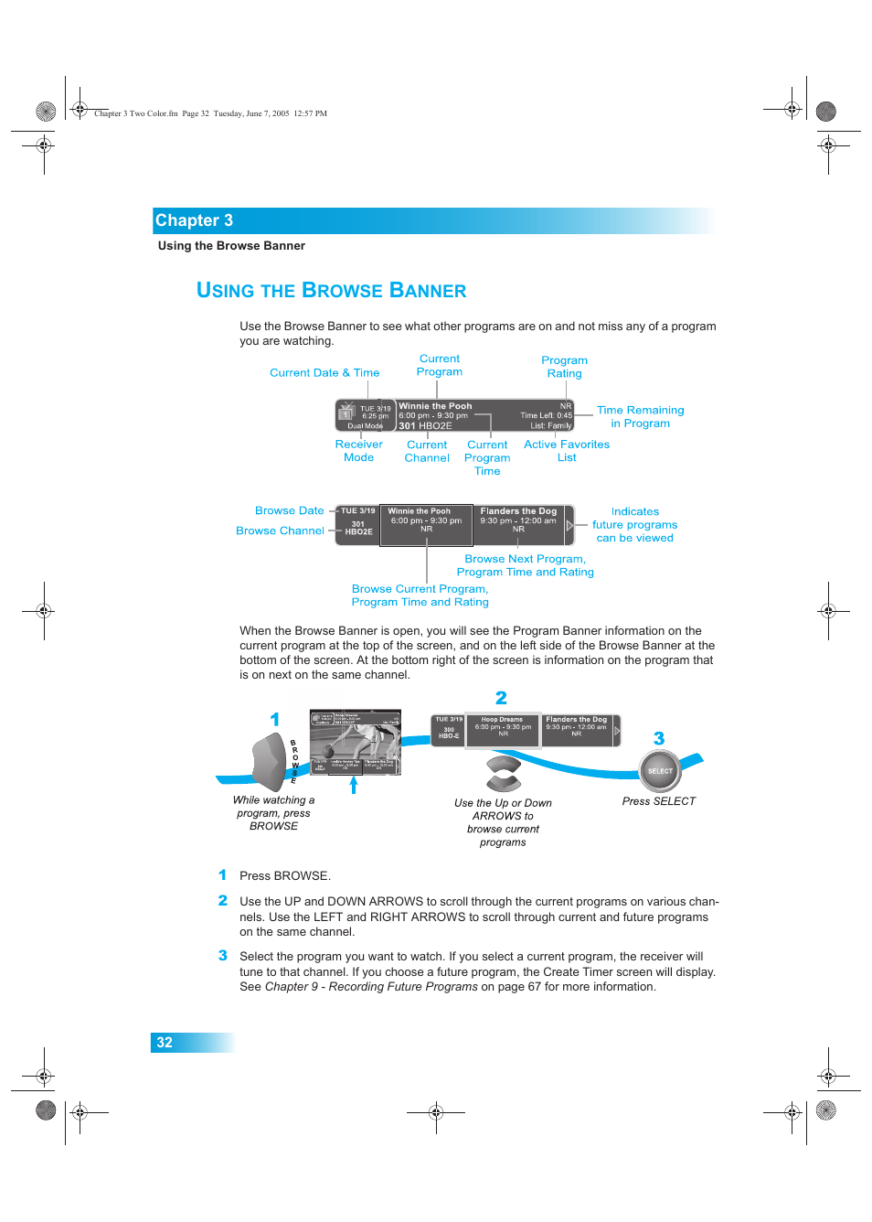 Sing, Rowse, Anner | Dish Network 942 User Manual | Page 39 / 162