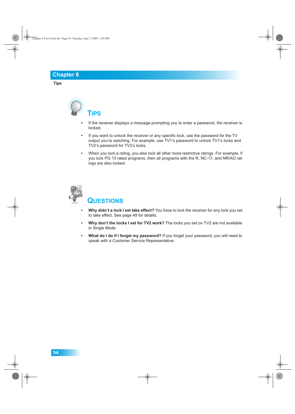Uestions | Dish Network 942 User Manual | Page 61 / 162