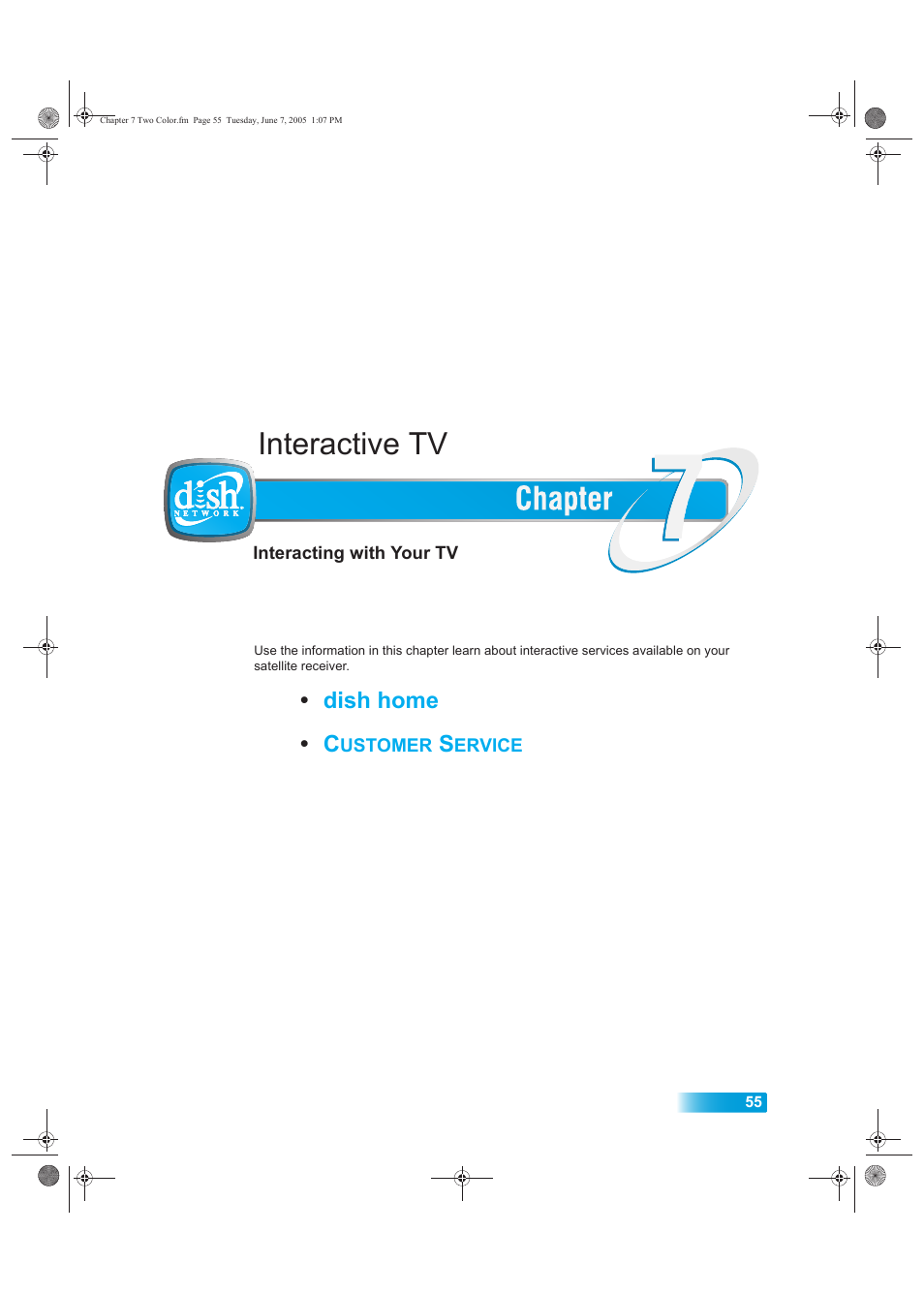 Chapter_7, Interactive tv | Dish Network 942 User Manual | Page 62 / 162