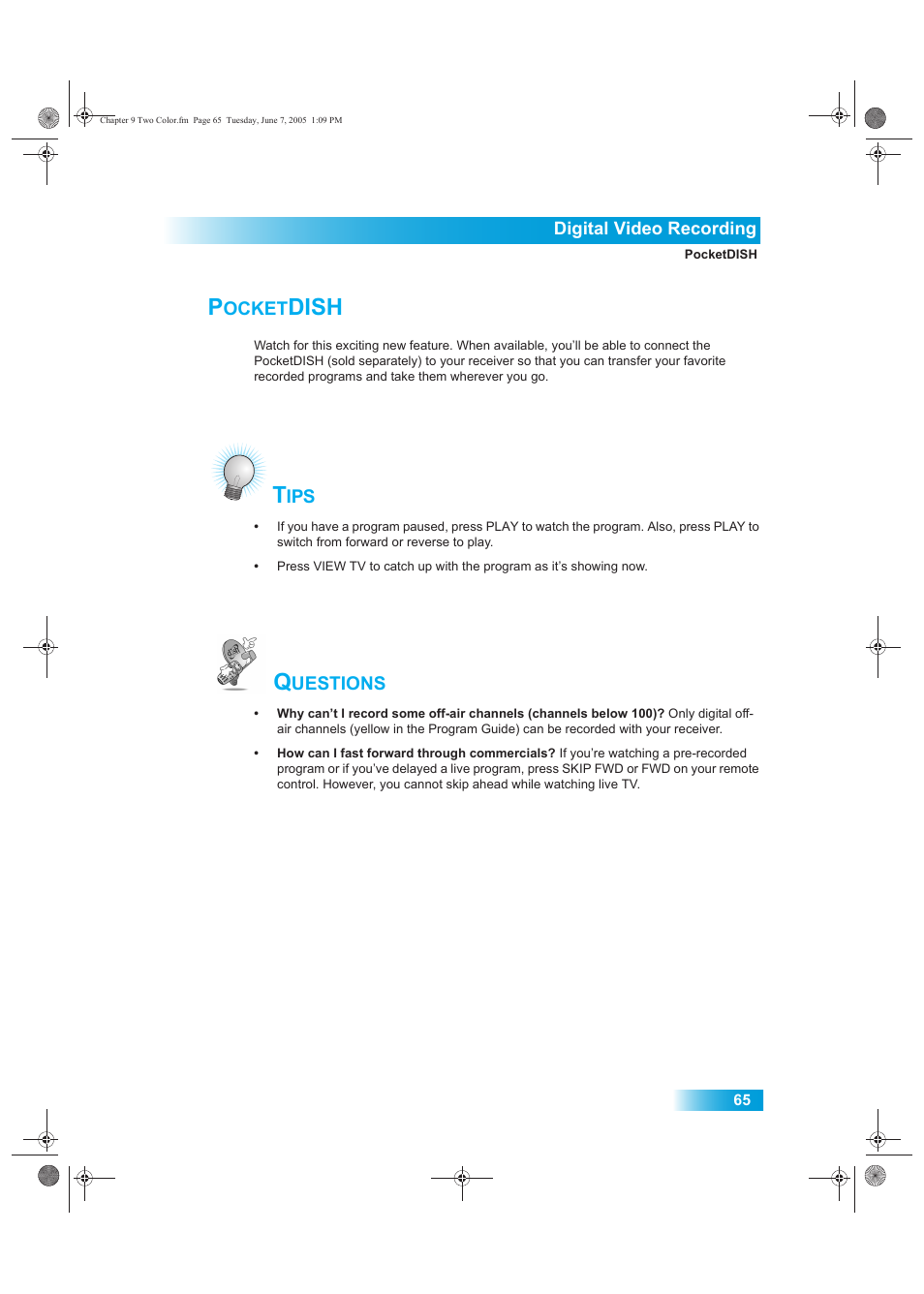Ocket, Dish | Dish Network 942 User Manual | Page 72 / 162