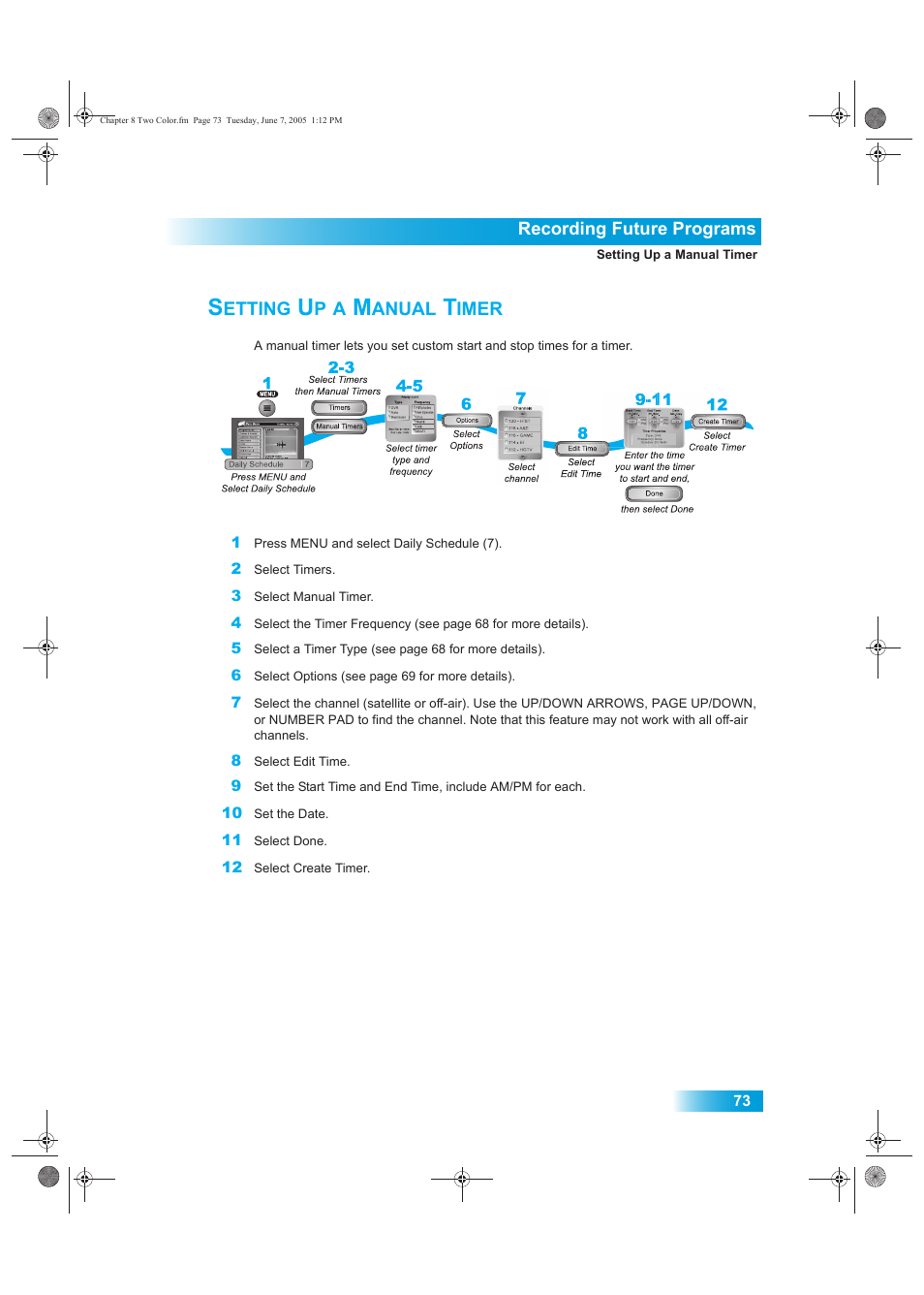 Etting, Anual, Imer | Dish Network 942 User Manual | Page 80 / 162