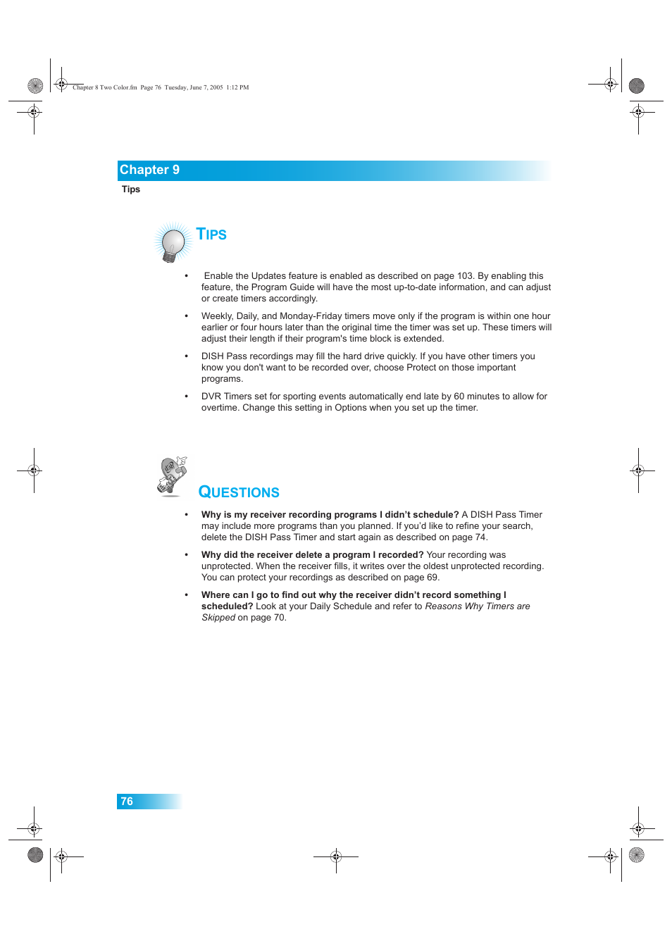 Uestions | Dish Network 942 User Manual | Page 83 / 162