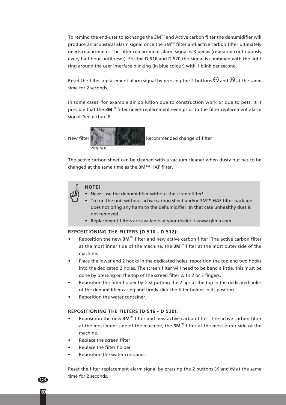 Qlima D512 User Manual | Page 100 / 248
