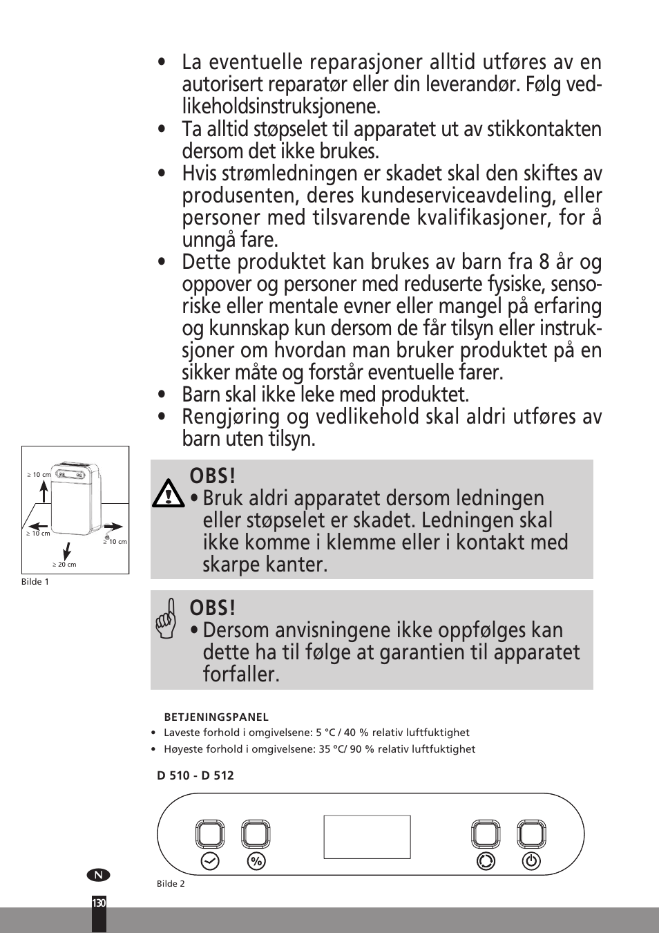 Qlima D512 User Manual | Page 130 / 248