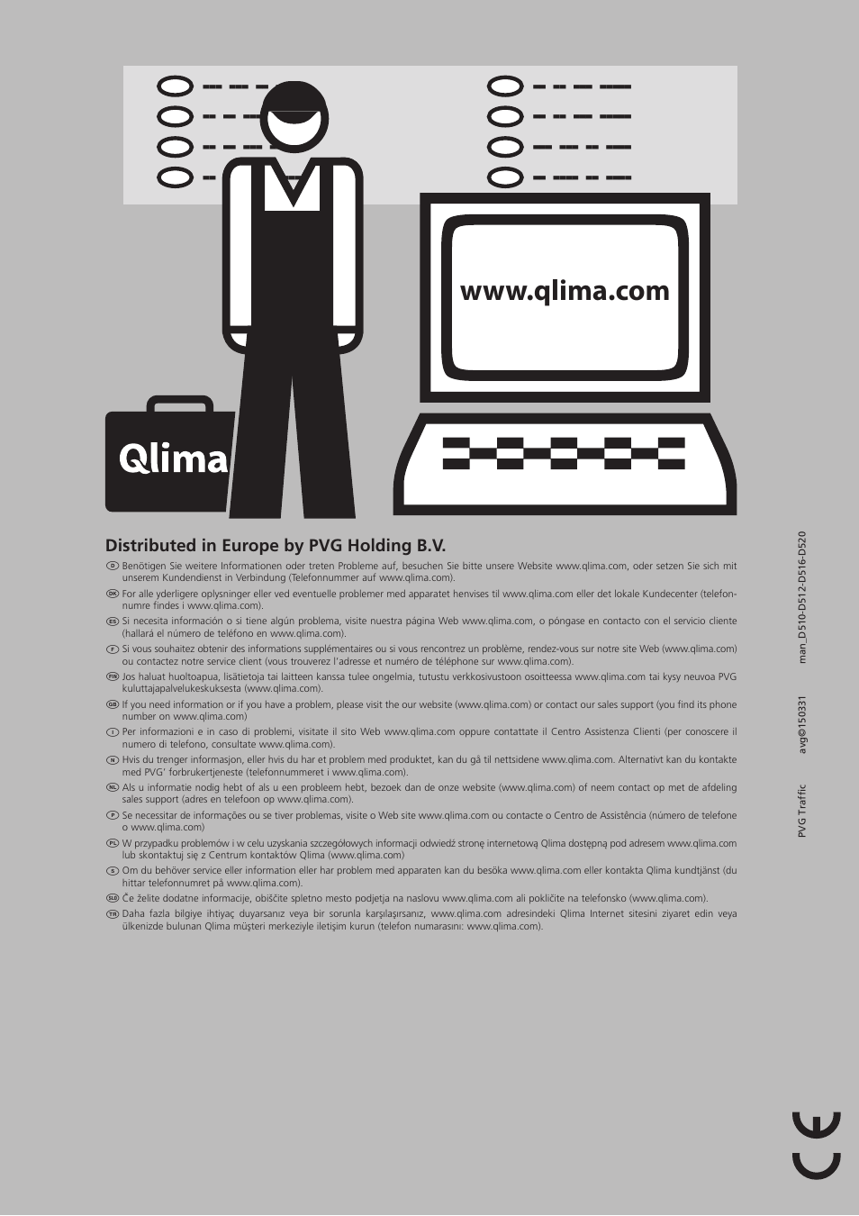Distributed in europe by pvg holding b.v | Qlima D512 User Manual | Page 248 / 248