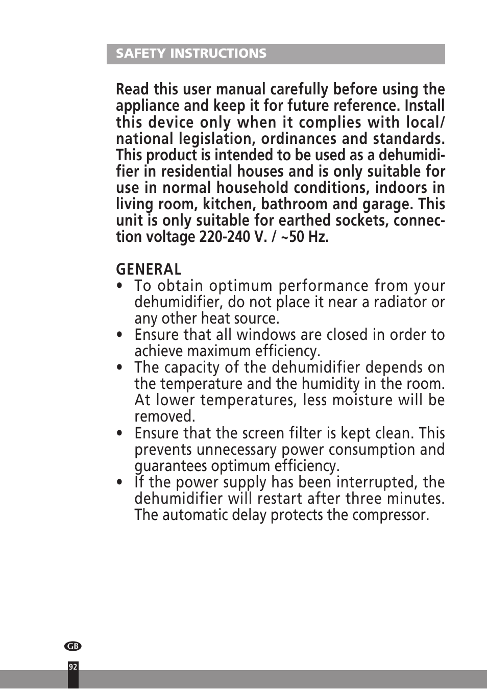 Qlima D512 User Manual | Page 92 / 248