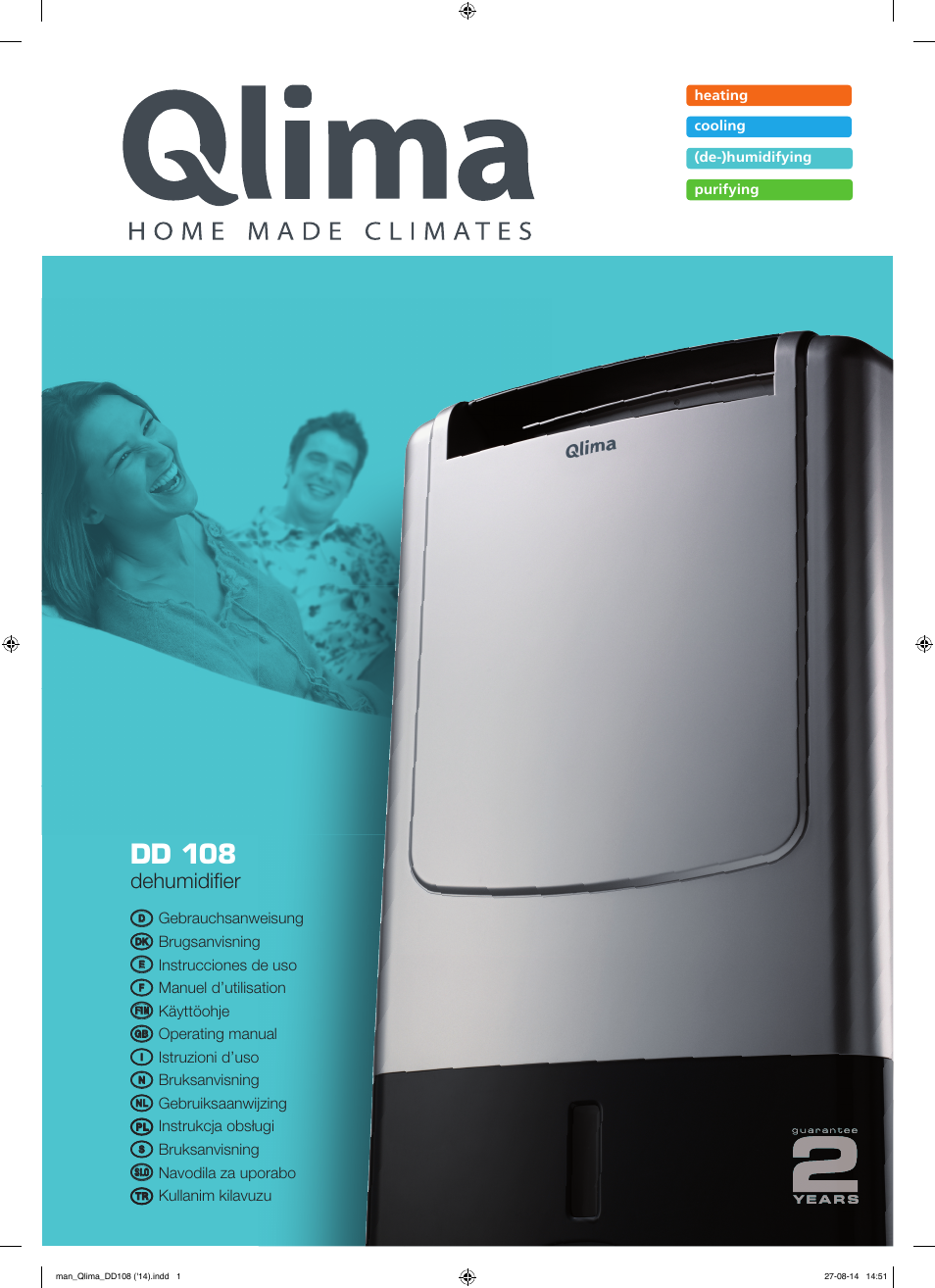 Qlima DD108 User Manual | 36 pages