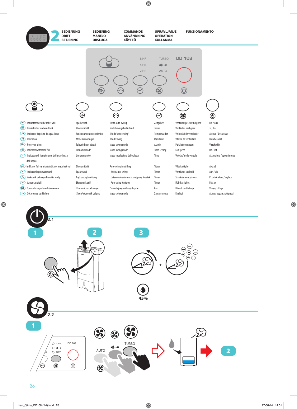 Qlima DD108 User Manual | Page 26 / 36