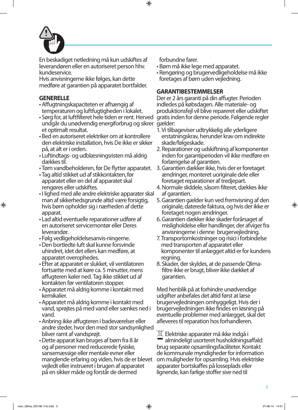 Qlima DD108 User Manual | Page 5 / 36