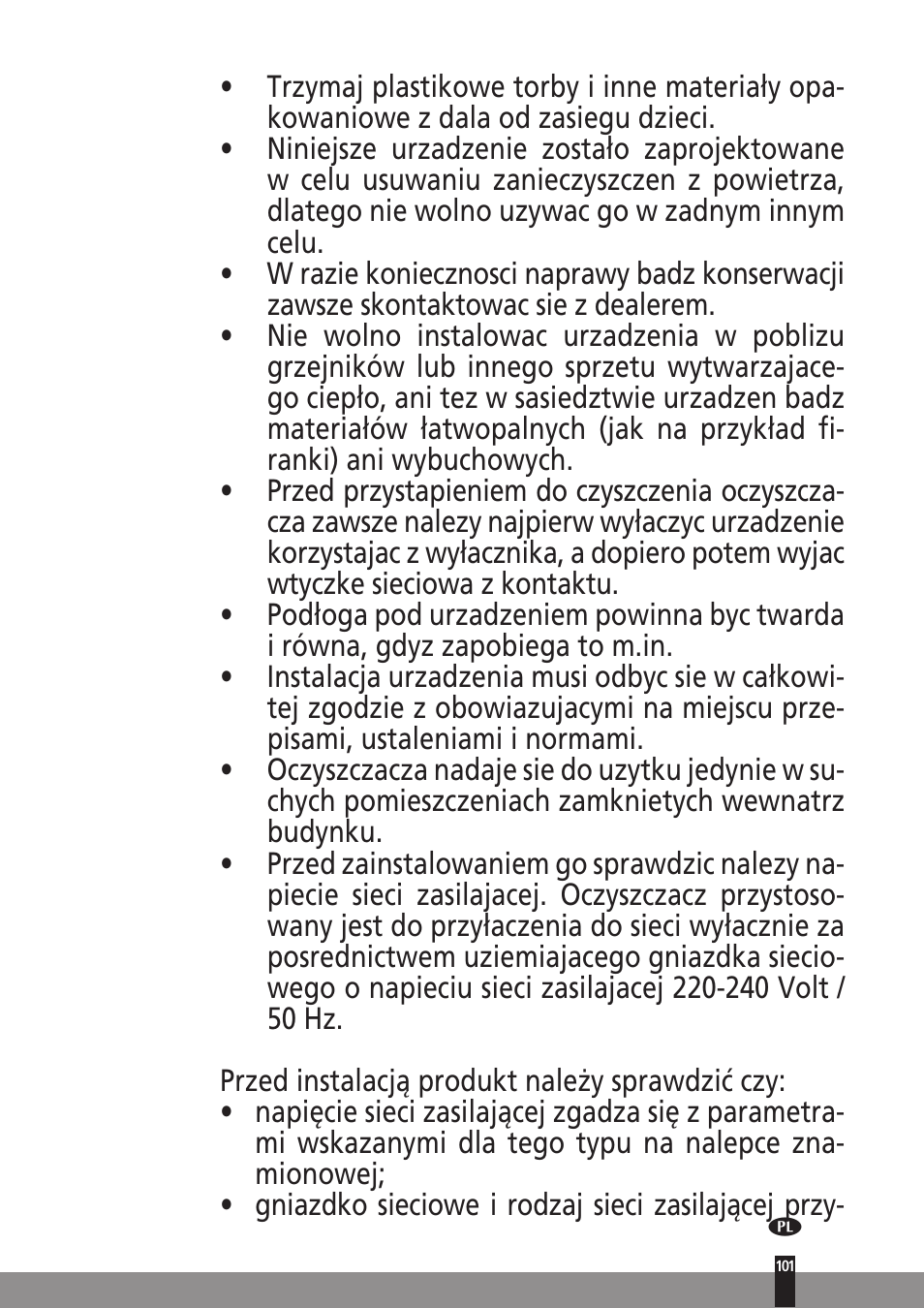Qlima A25 User Manual | Page 101 / 136