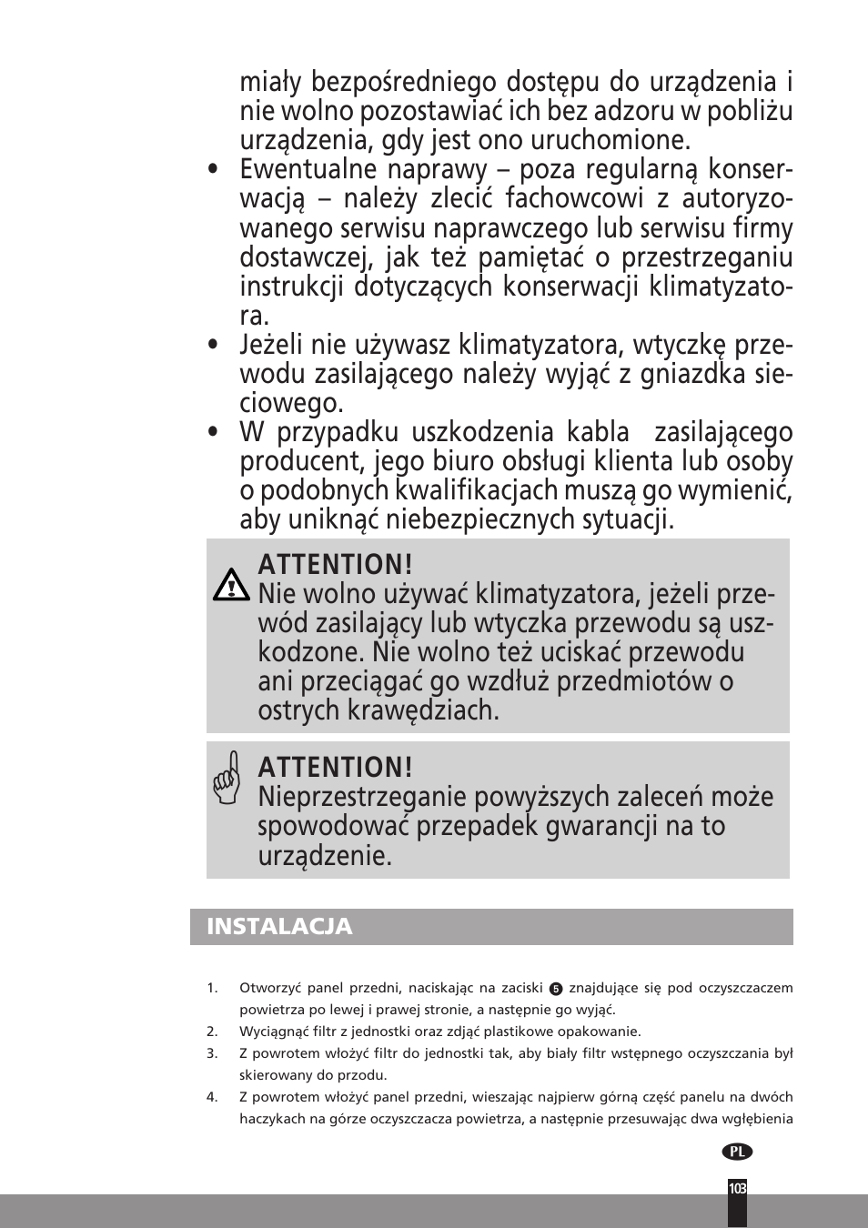 Qlima A25 User Manual | Page 103 / 136