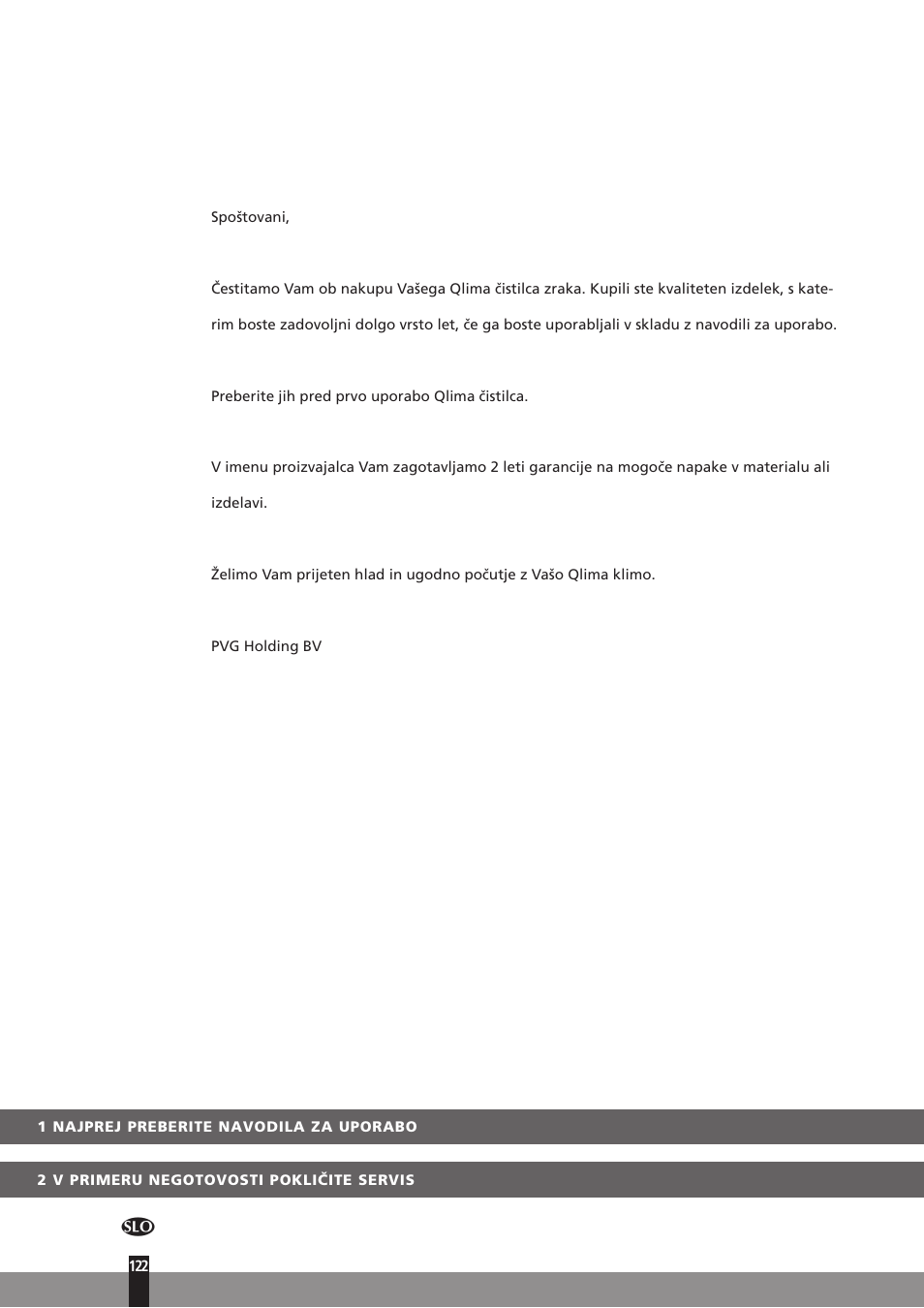 Qlima A25 User Manual | Page 122 / 136