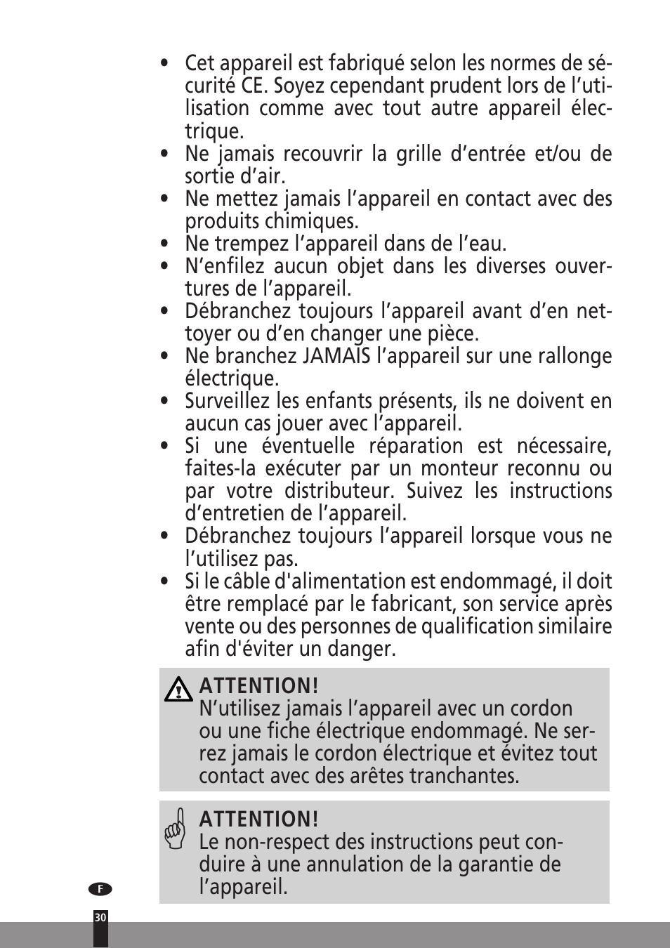 Qlima A25 User Manual | Page 30 / 136