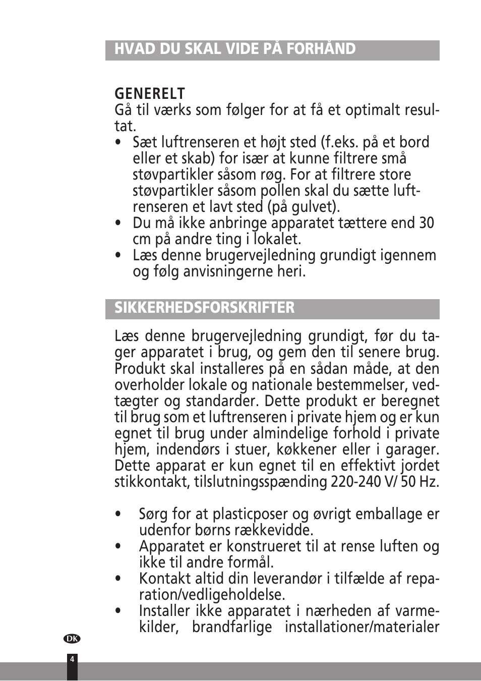 Qlima A25 User Manual | Page 4 / 136