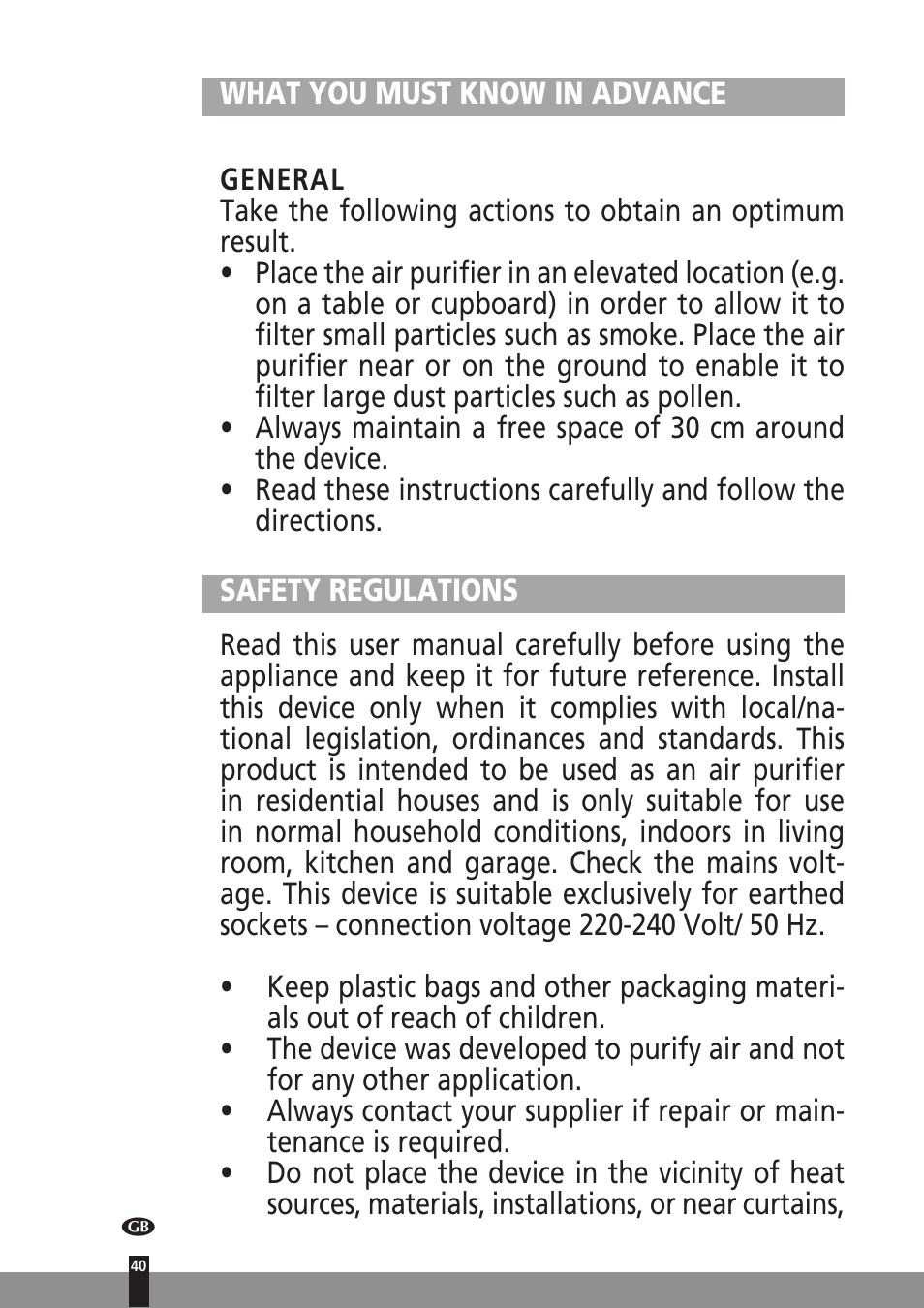 Qlima A25 User Manual | Page 40 / 136