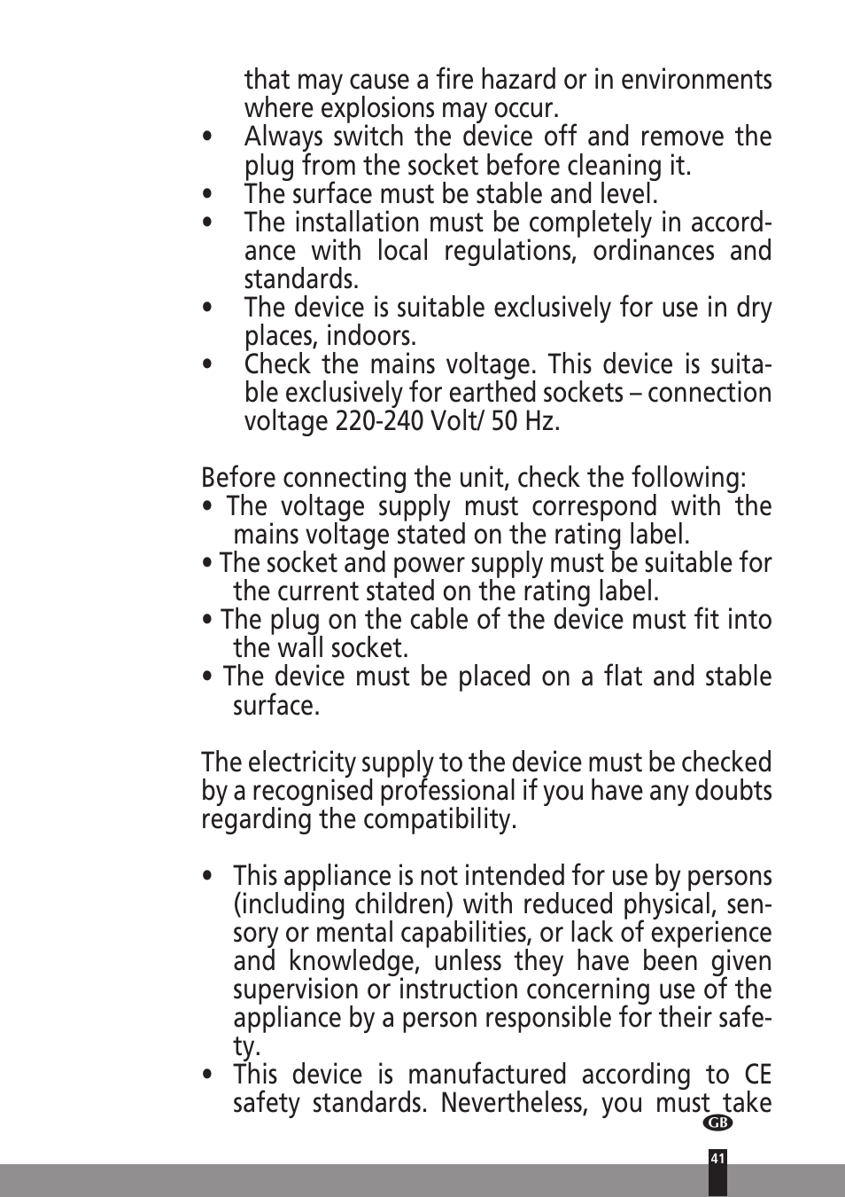 Qlima A25 User Manual | Page 41 / 136