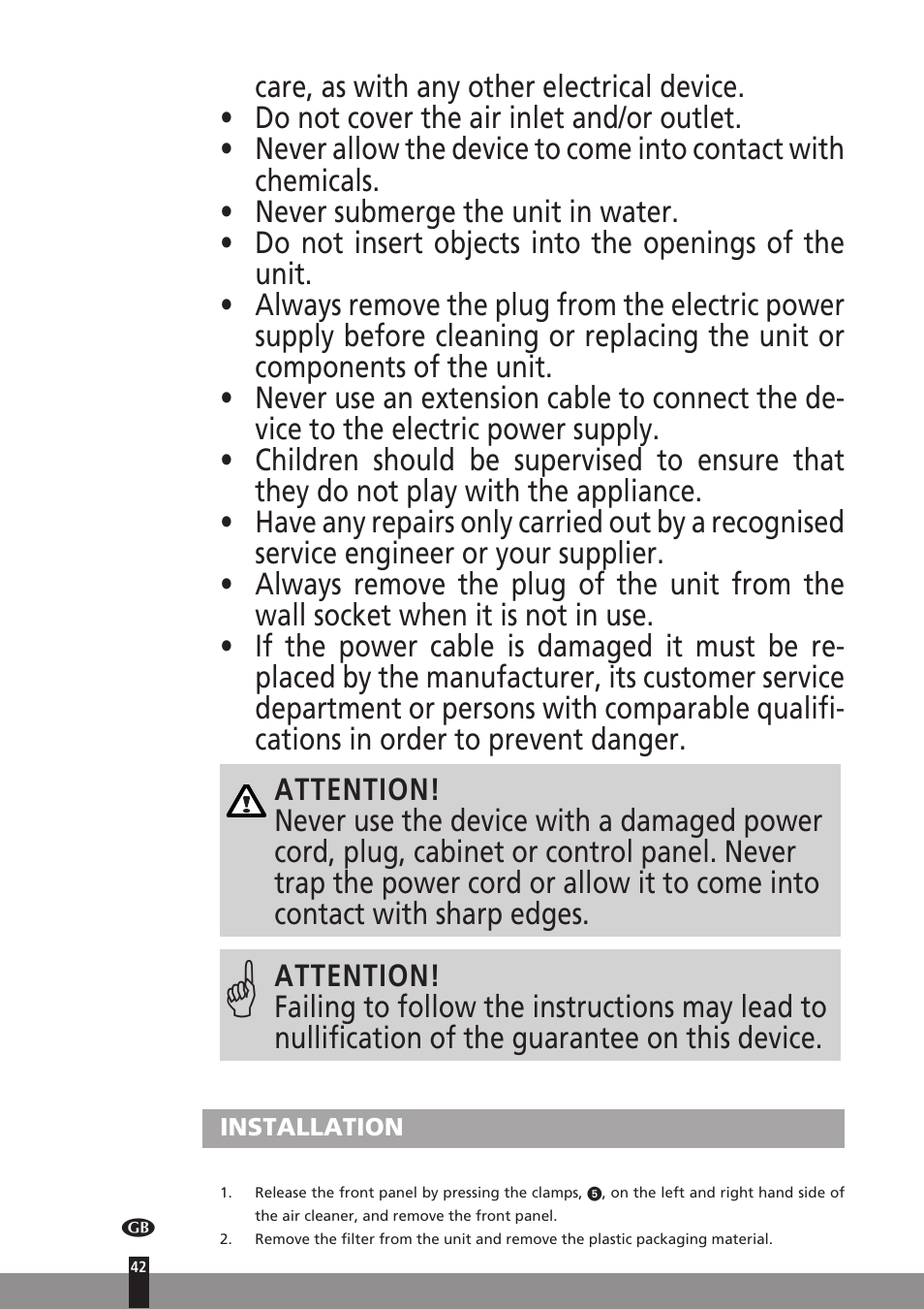 Qlima A25 User Manual | Page 42 / 136