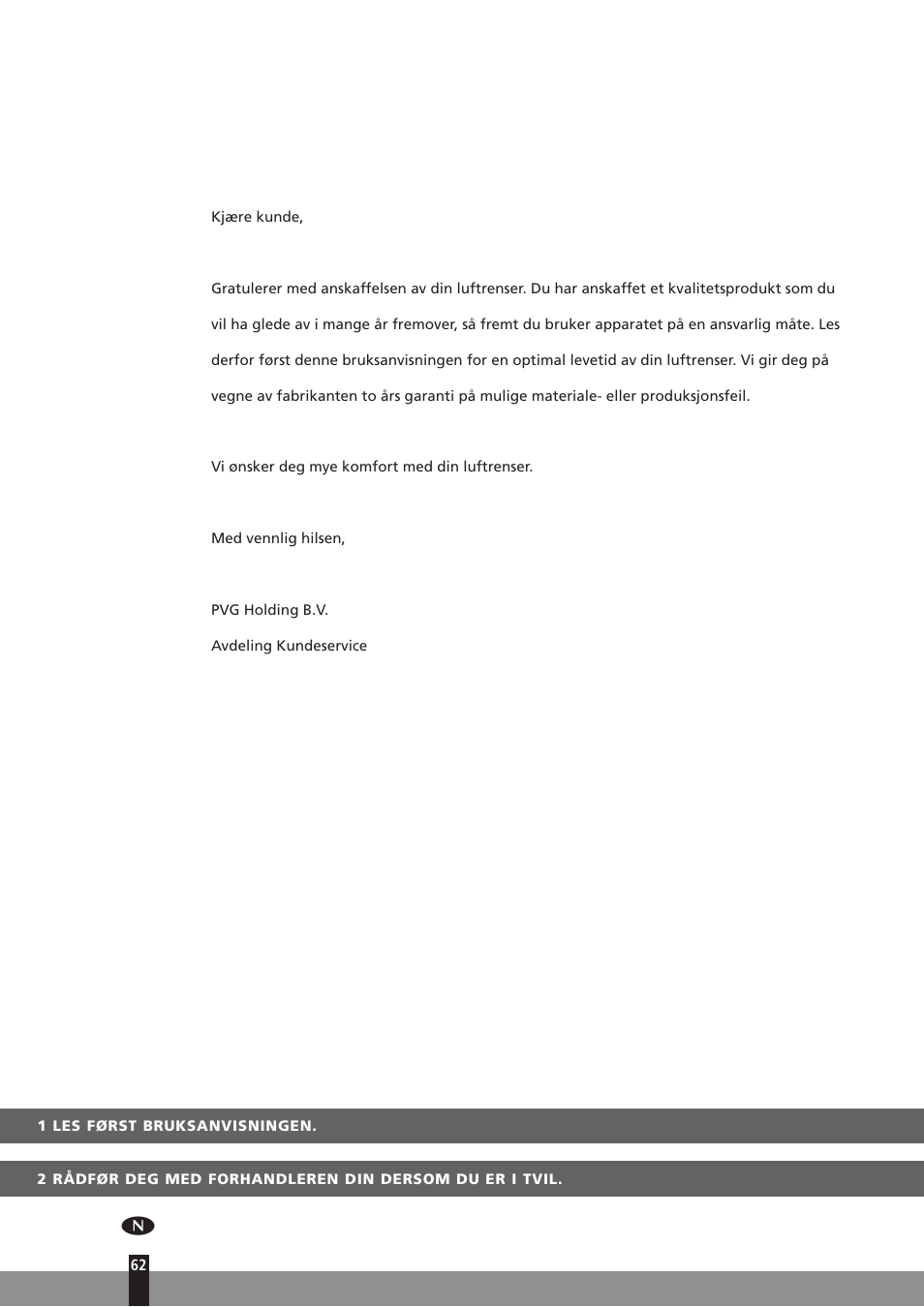 Qlima A25 User Manual | Page 62 / 136