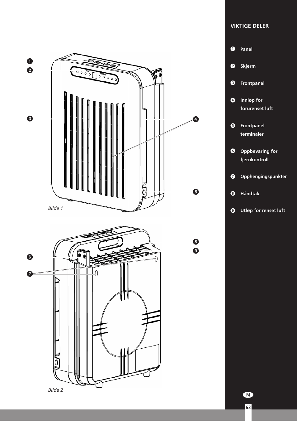 Qlima A25 User Manual | Page 63 / 136