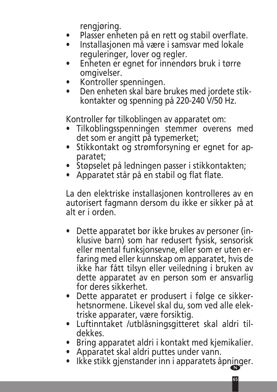 Qlima A25 User Manual | Page 65 / 136