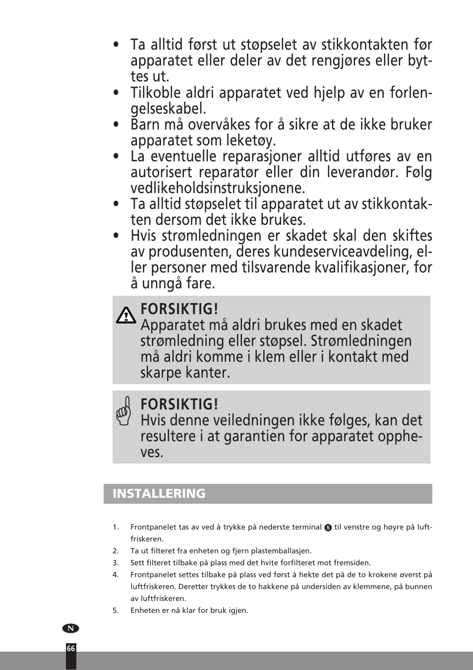 Qlima A25 User Manual | Page 66 / 136