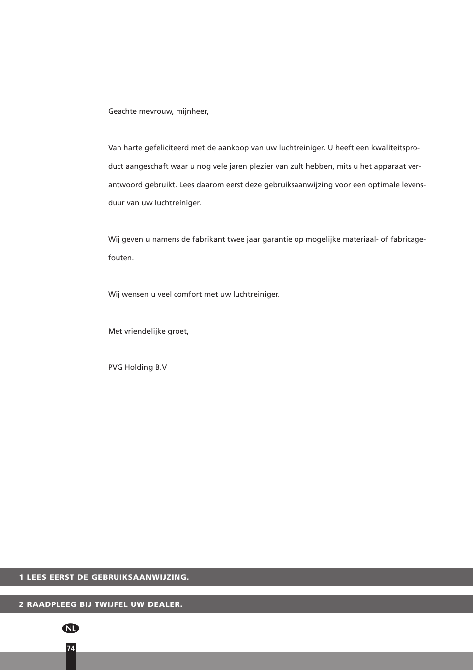 Qlima A25 User Manual | Page 74 / 136