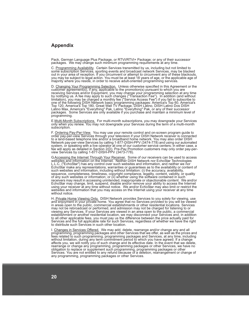 Appendix 20 | Dish Network 176779 User Manual | Page 28 / 45