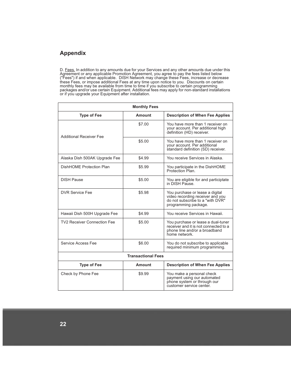 Appendix 22 | Dish Network 176779 User Manual | Page 30 / 45