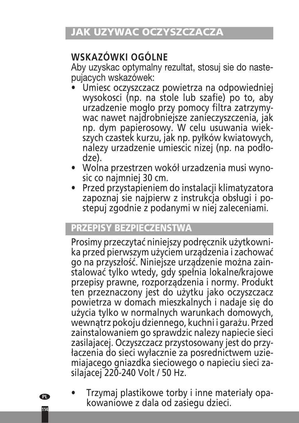 Qlima A45 User Manual | Page 114 / 152