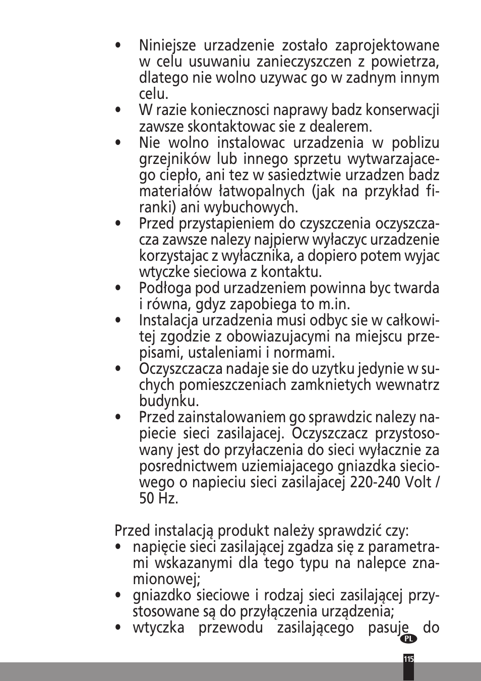 Qlima A45 User Manual | Page 115 / 152