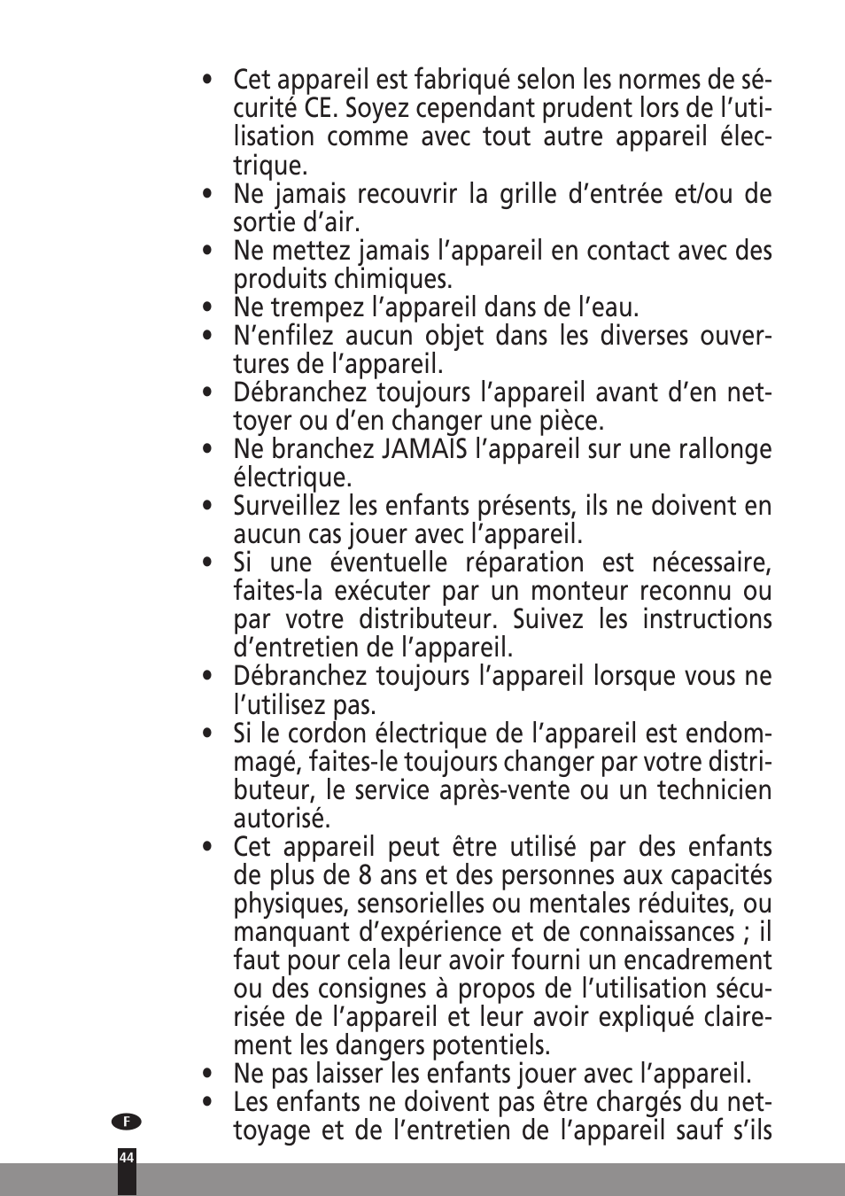 Qlima A45 User Manual | Page 44 / 152