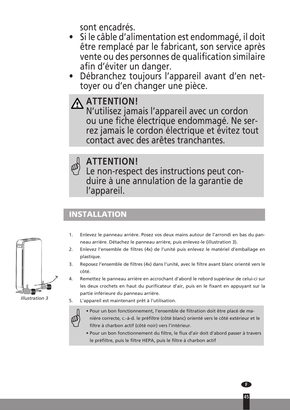 Qlima A45 User Manual | Page 45 / 152