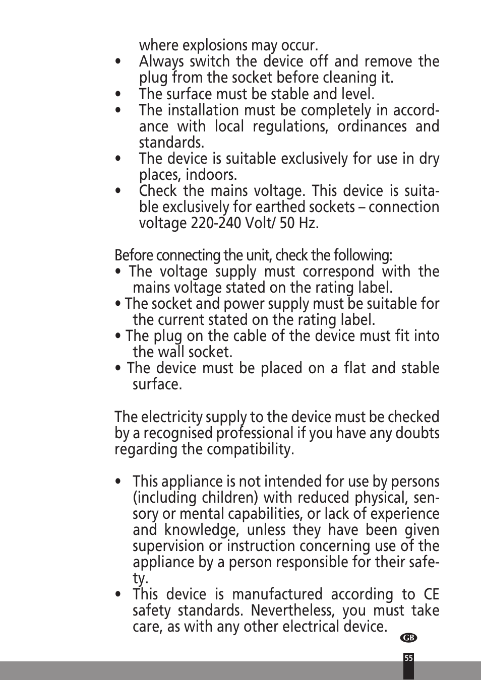 Qlima A45 User Manual | Page 55 / 152