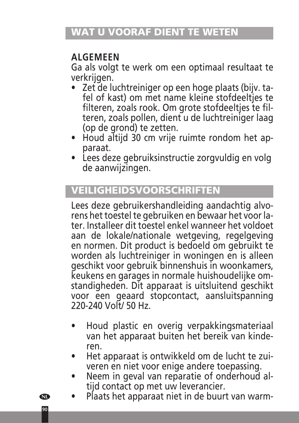 Qlima A45 User Manual | Page 90 / 152
