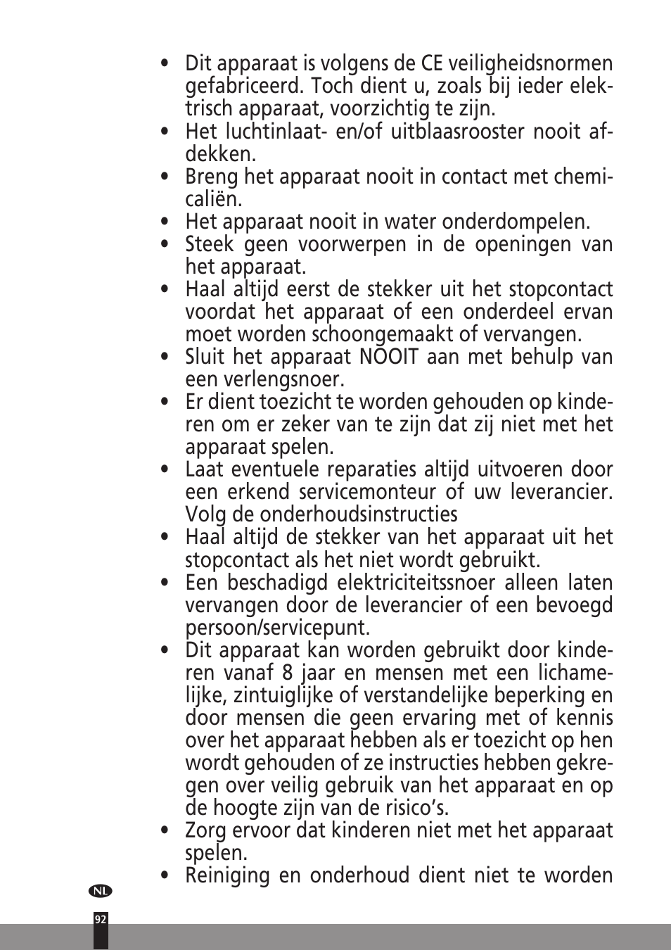 Qlima A45 User Manual | Page 92 / 152