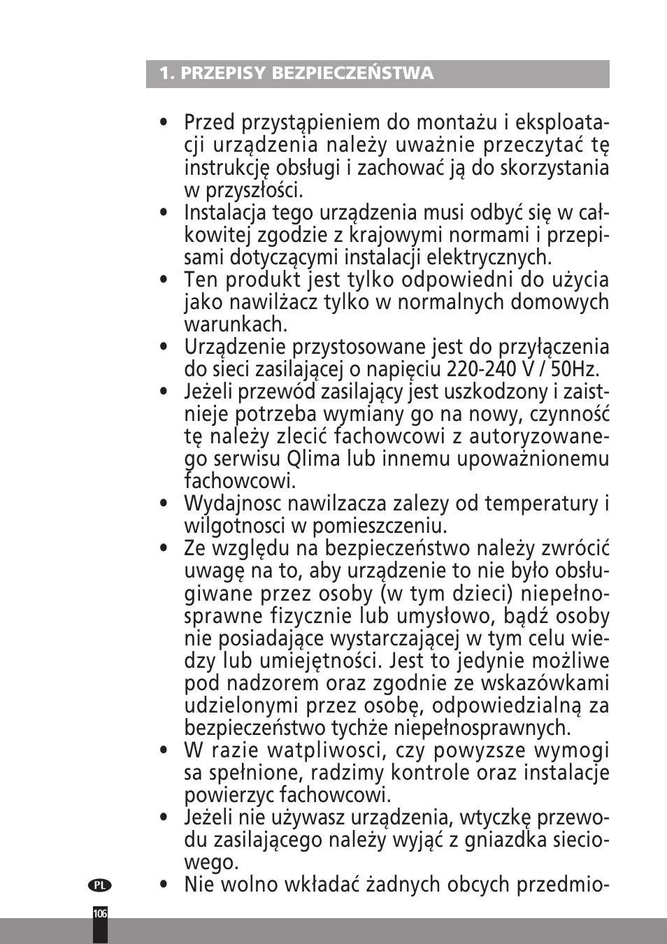 Qlima H130 User Manual | Page 106 / 140