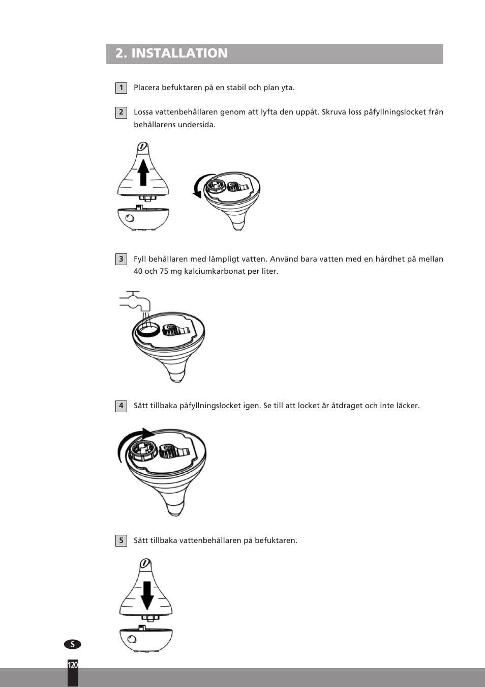 Installation | Qlima H130 User Manual | Page 120 / 140