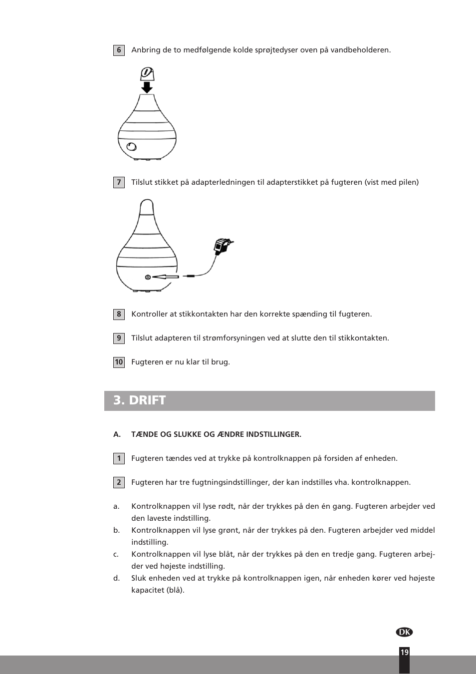 Drift | Qlima H130 User Manual | Page 19 / 140
