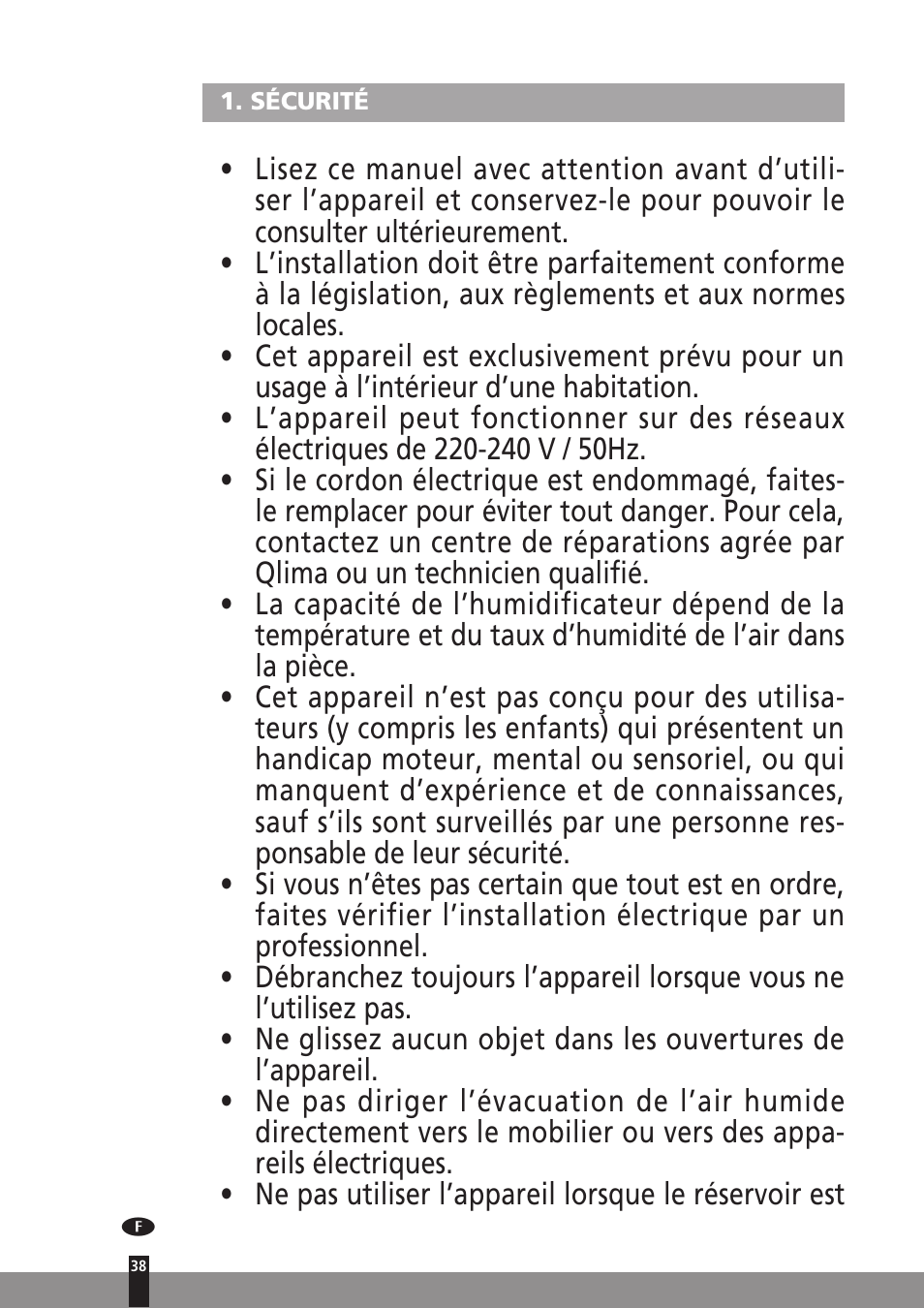 Qlima H130 User Manual | Page 38 / 140