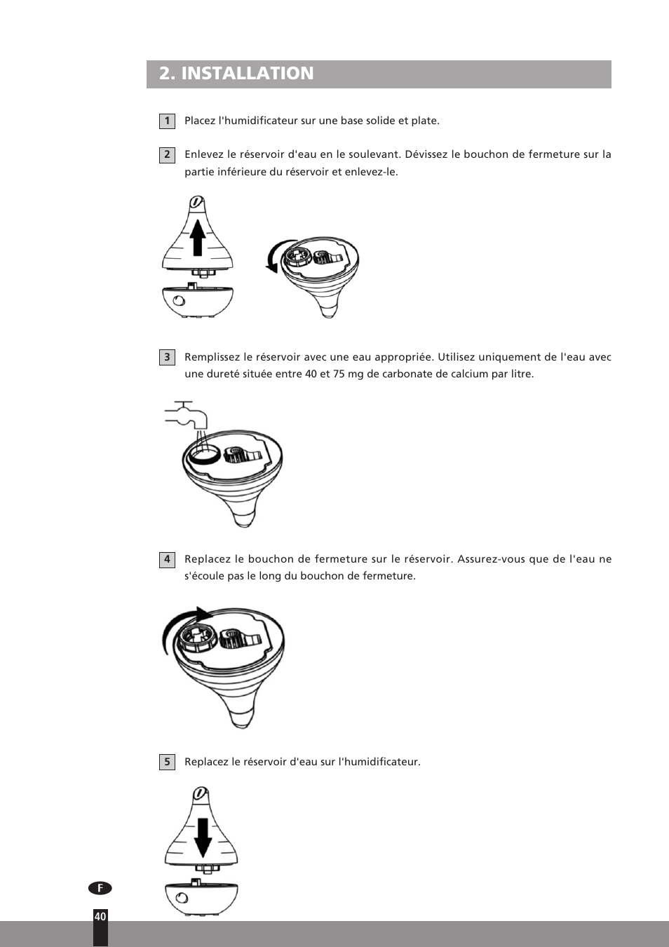 Installation | Qlima H130 User Manual | Page 40 / 140