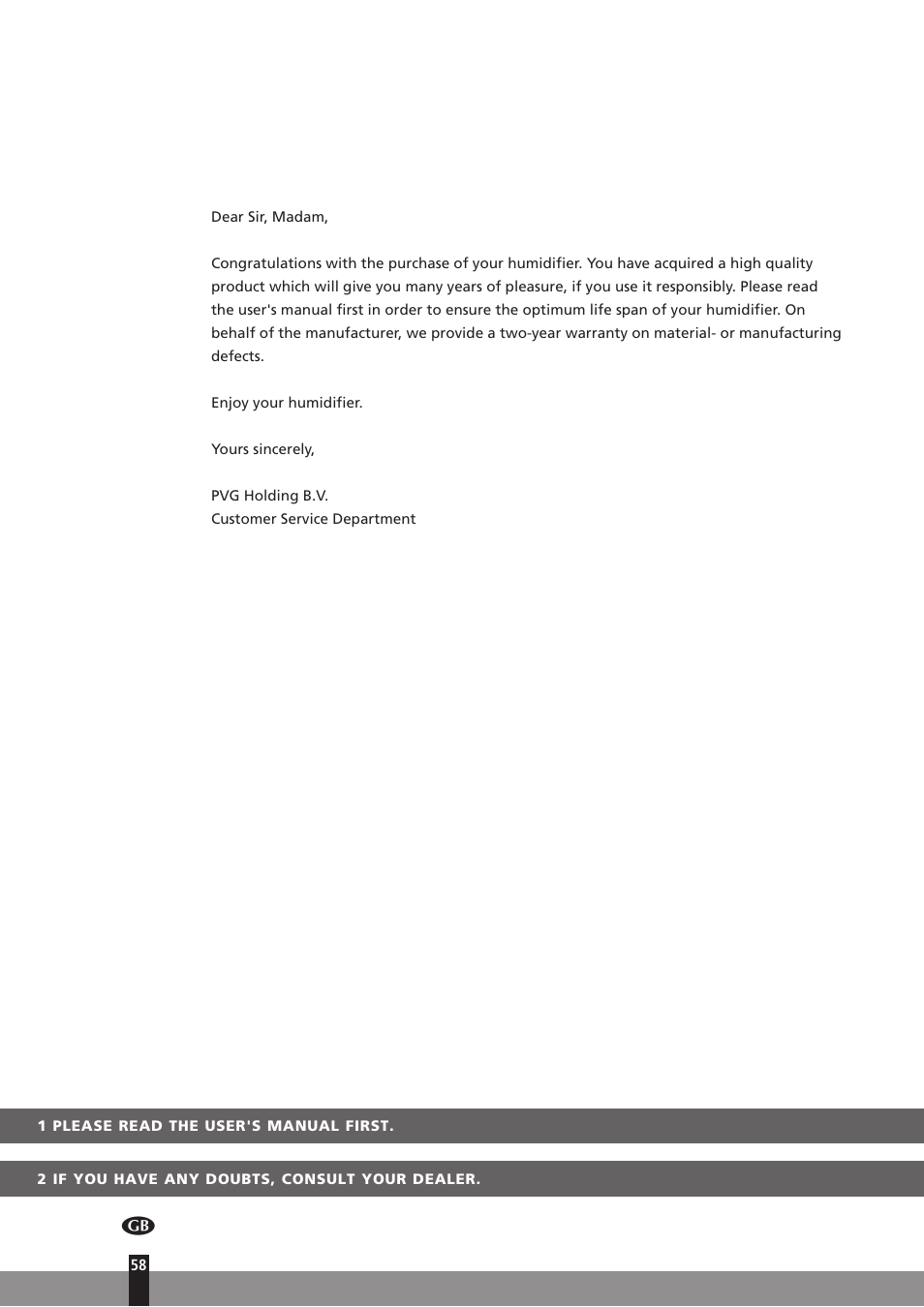 Qlima H130 User Manual | Page 58 / 140